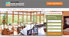 Desktop Screenshot of fourseasons-sunrooms.com